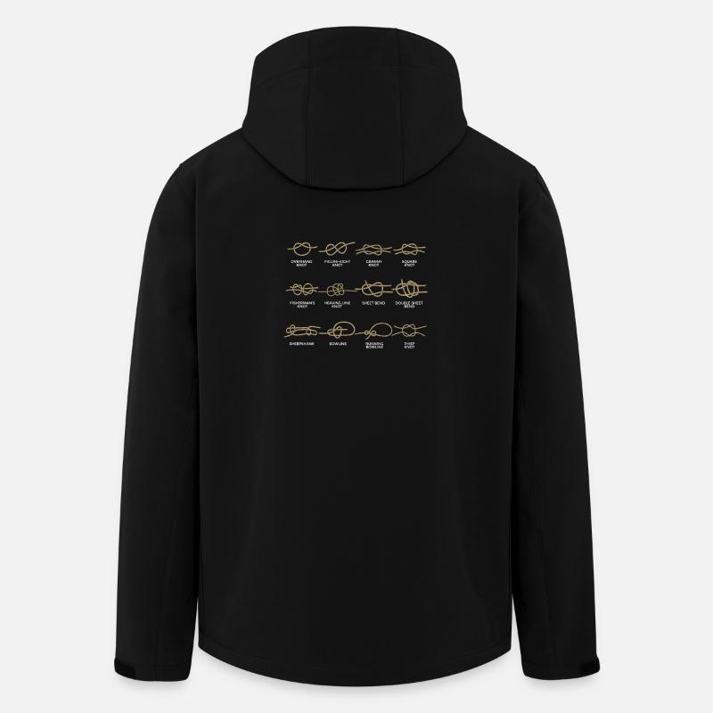 Noeud pour bateau - Veste softshell homme en polyester recyclé Stanley/Stella - noir