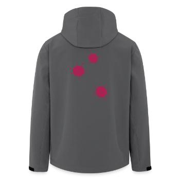 Viruses Little Virus - Men’s Recycled Softshell Jacket by Stanley/Stella - black - Back - AI Model Male 185 light (185cm)
