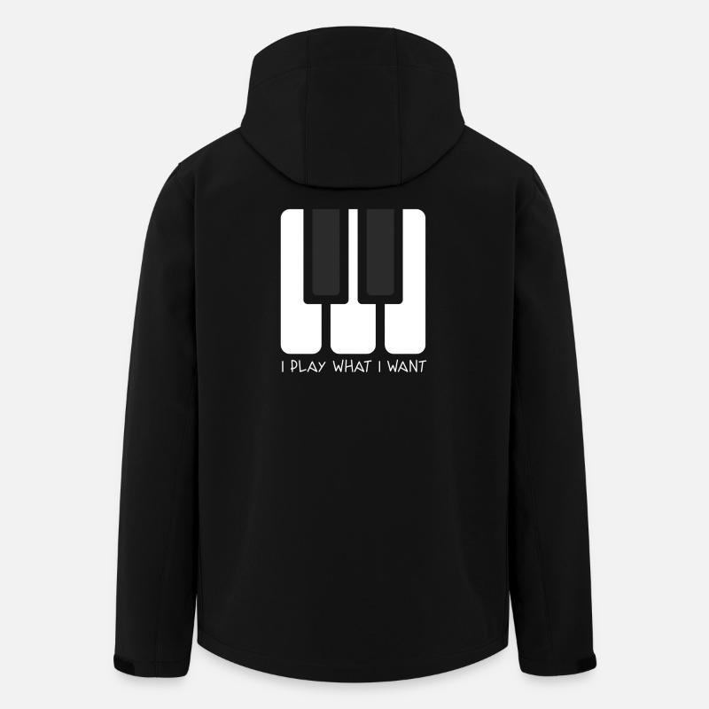 I PLAY WHAT I WANT - Recycelte Männer Softshell-Jacke von Stanley/Stella - Schwarz