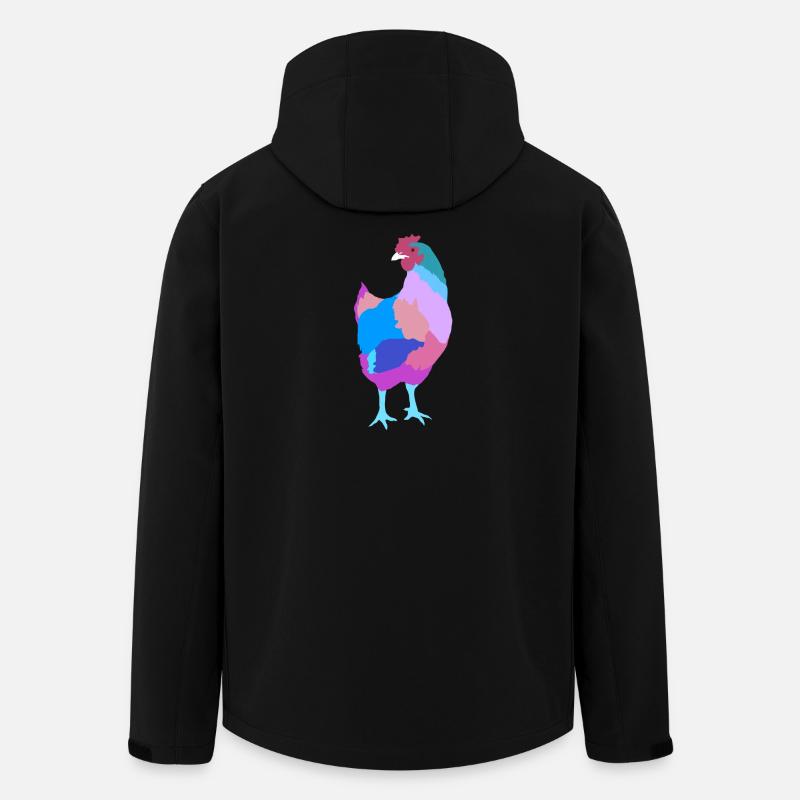 Huhn Henne - Recycelte Männer Softshell-Jacke von Stanley/Stella - Schwarz