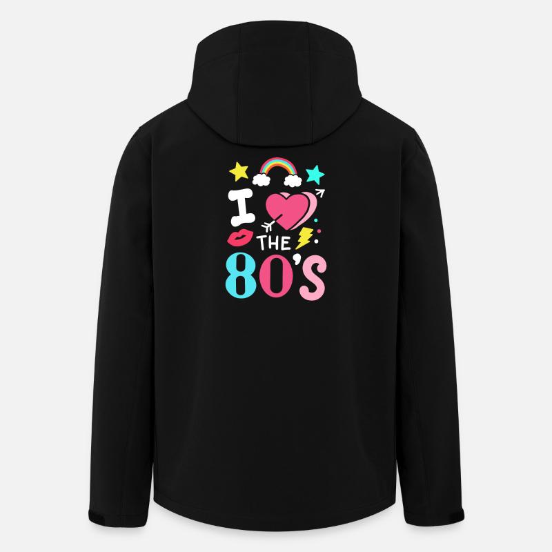 80er Jahre Achtziger Party Musik - Recycelte Männer Softshell-Jacke von Stanley/Stella - Schwarz