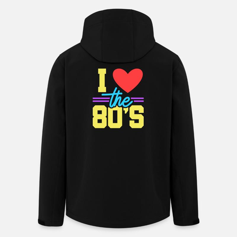 80er Achtziger - Recycelte Männer Softshell-Jacke von Stanley/Stella - Schwarz