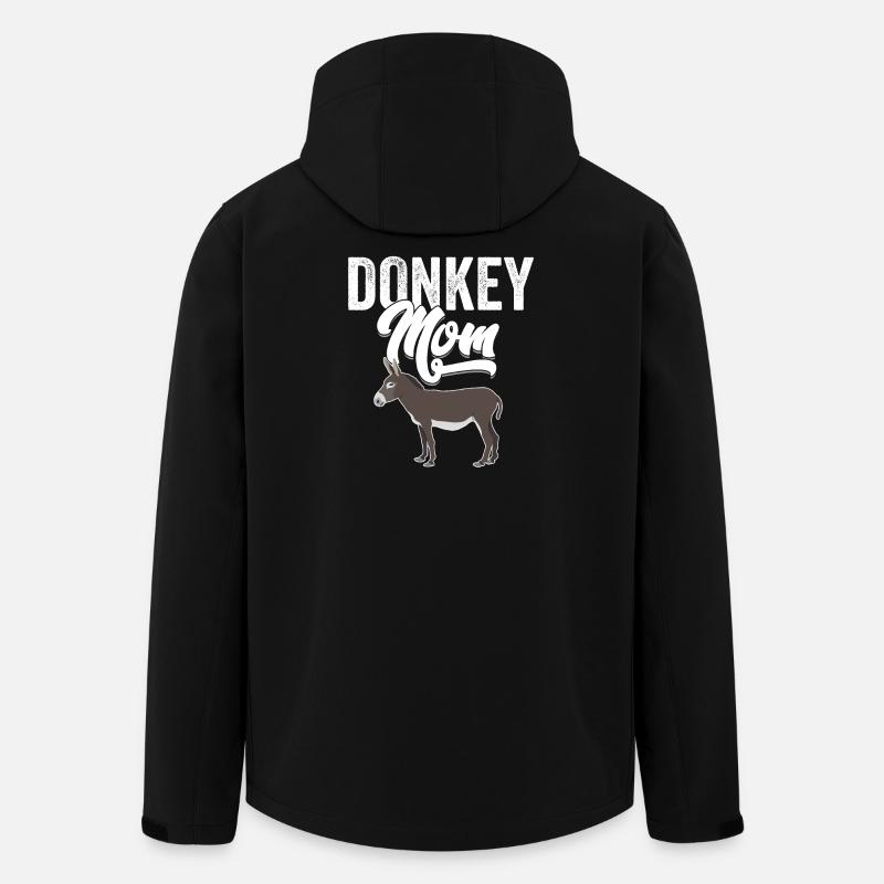 Esel - Esel Mama - Recycelte Männer Softshell-Jacke von Stanley/Stella - Schwarz