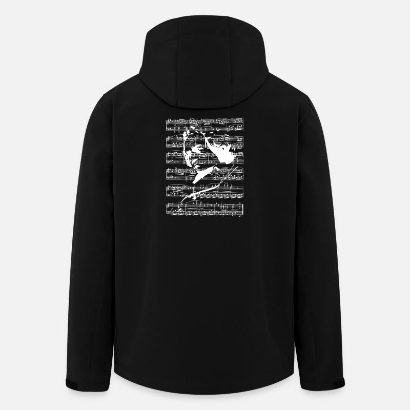 Beethoven - Veste softshell homme en polyester recyclé Stanley/Stella - noir