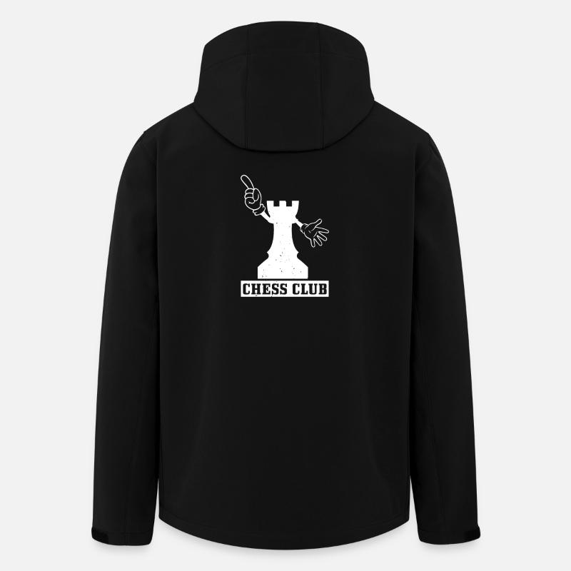 Echecs - Club d'échecs - Veste softshell homme en polyester recyclé Stanley/Stella - noir