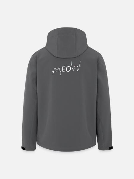 Cat Lines MEOW Logo - Men’s Recycled Softshell Jacket by Stanley/Stella - black
