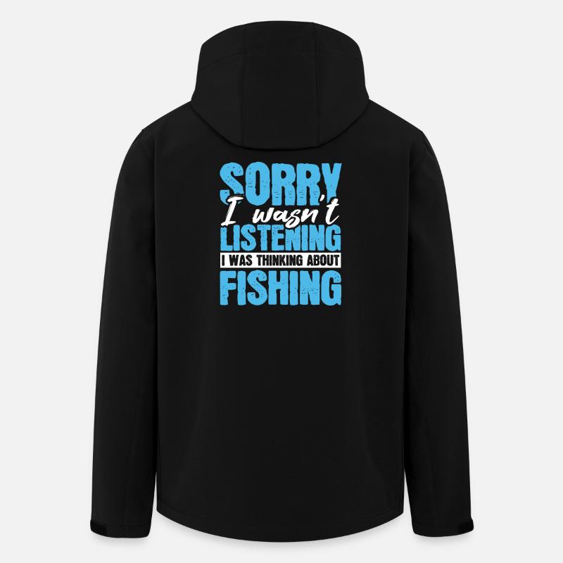 Fishing angler angler - Men’s Recycled Softshell Jacket by Stanley/Stella - black