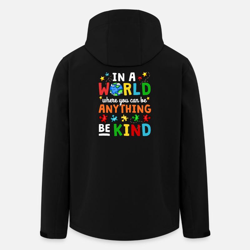 Autism awareness - Men’s Recycled Softshell Jacket by Stanley/Stella - black