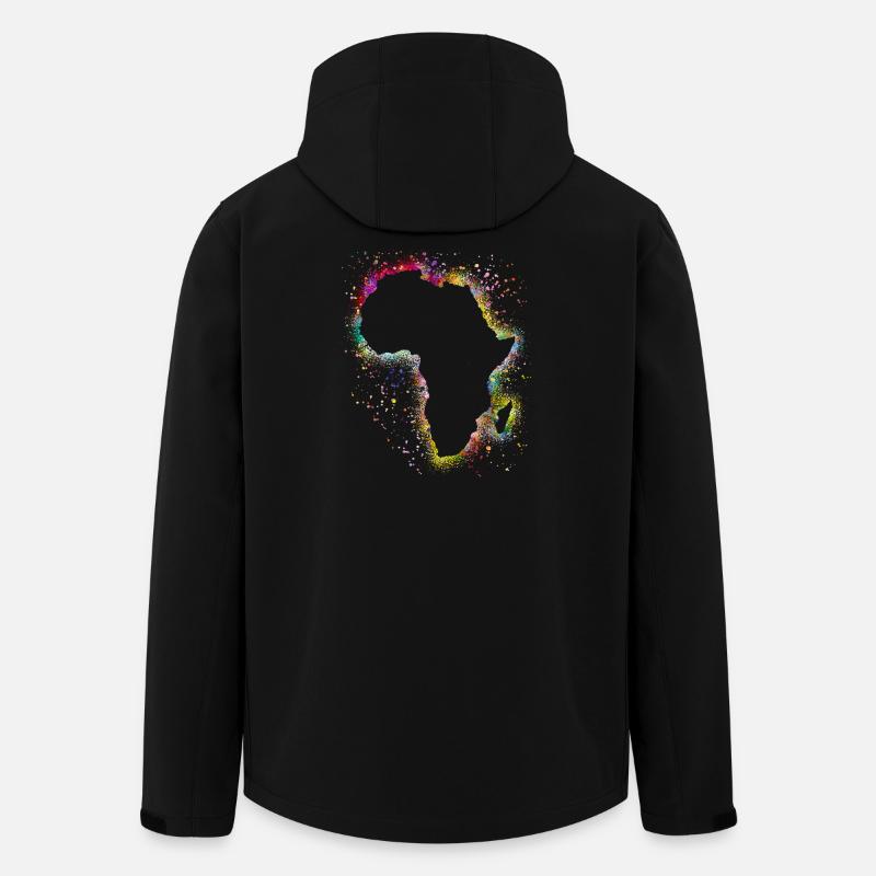 Afrika - Recycelte Männer Softshell-Jacke von Stanley/Stella - Schwarz