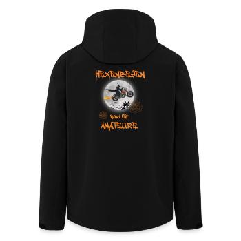 Hexenbesen sind für Amateure Motorrad Bike Chopper - Recycelte Männer Softshell-Jacke von Stanley/Stella - Schwarz - Hinten - AI Model Male 185 light (185cm)