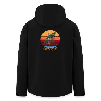 Santa Cruz California Surf surf squelet - Veste softshell homme en polyester recyclé Stanley/Stella - noir - Dos - AI Model Male 185 light (185cm)