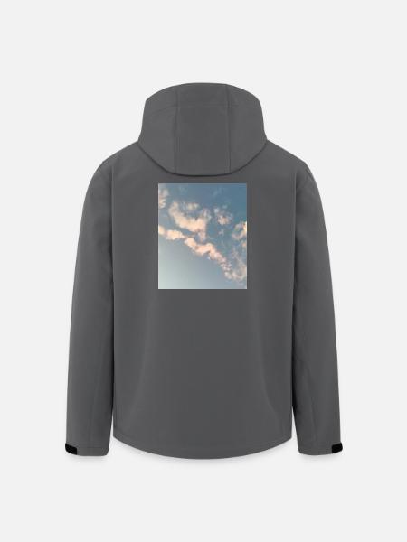 Pastel Clouds Sky Zen Design - Men’s Recycled Softshell Jacket by Stanley/Stella - black