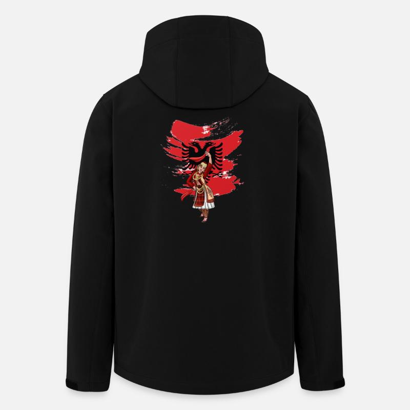 Albanien Flagge "Albanian Nuse" - Recycelte Männer Softshell-Jacke von Stanley/Stella - Schwarz