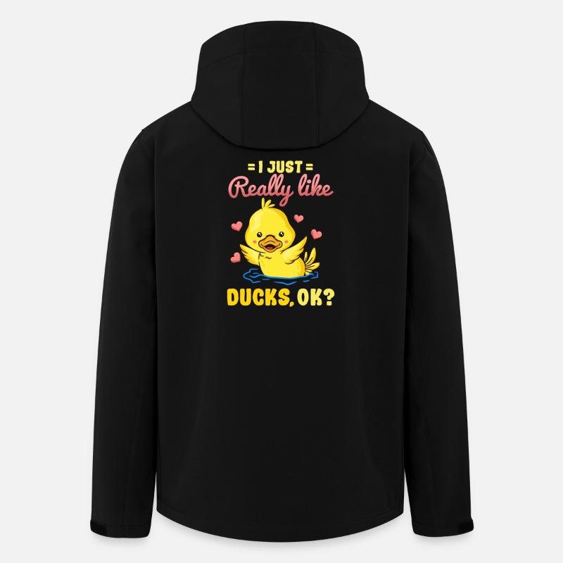 Duck Duck Lover - Men’s Recycled Softshell Jacket by Stanley/Stella - black