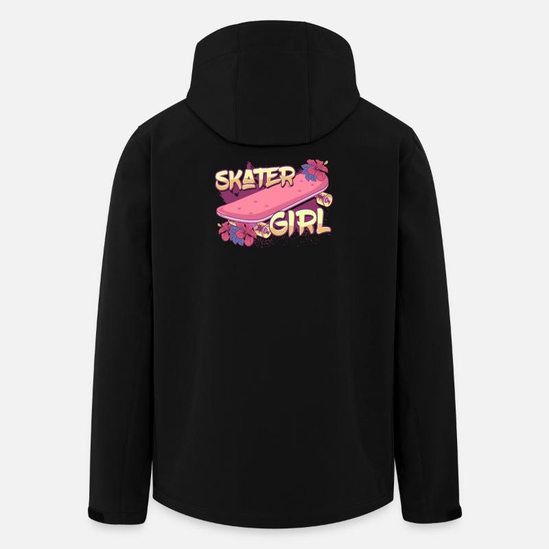 Skater Girl Skateboard - Recycelte Männer Softshell-Jacke von Stanley/Stella - Schwarz