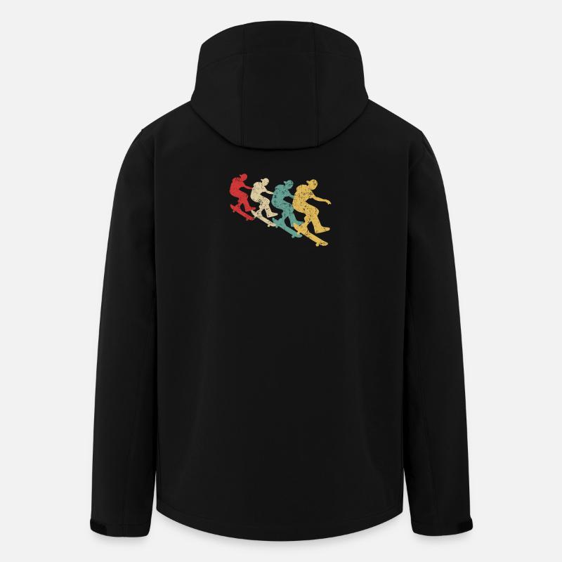 Skateboarding Skateboarder Skateboard Retro - Recycelte Männer Softshell-Jacke von Stanley/Stella - Schwarz