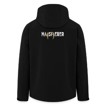 Maisfieber Mais Landwirtschaft Maisernte Bauer - Recycelte Männer Softshell-Jacke von Stanley/Stella - Schwarz - Hinten - AI Model Male 185 light (185cm)