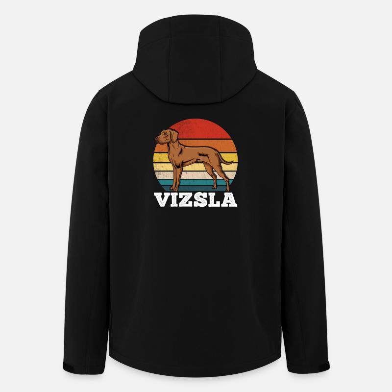Vizsla Rétro - Veste softshell homme en polyester recyclé Discoverer Stanley/Stella - noir