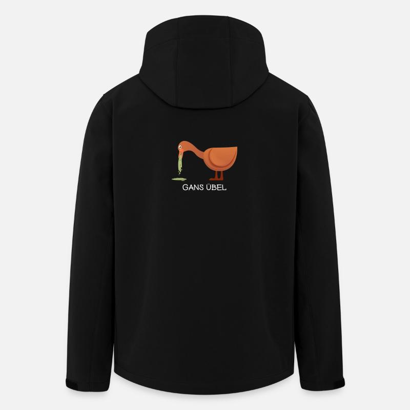 Gans lustige Bilder Gans mein Humor Gänserich Meme - Recycelte Männer Softshell-Jacke von Stanley/Stella - Schwarz