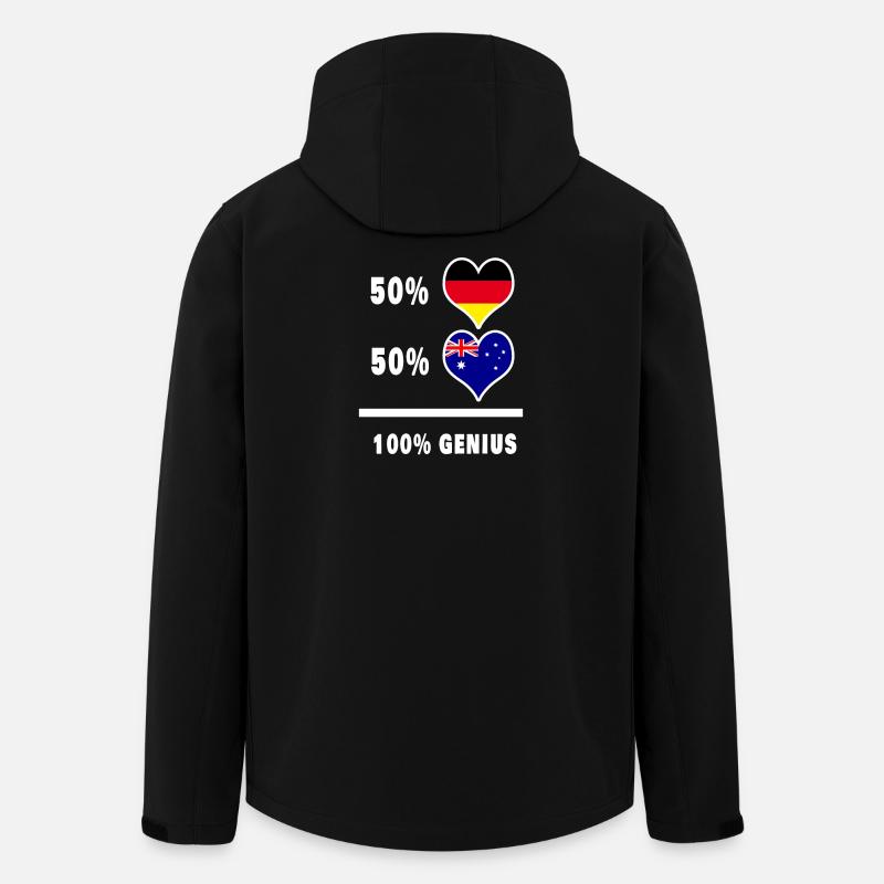 Allemagne et Australie brillant / cadeau - Veste softshell homme en polyester recyclé Stanley/Stella - noir