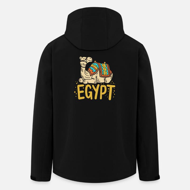 Egypt Egyptian Camel - Men’s Recycled Softshell Jacket by Stanley/Stella - black