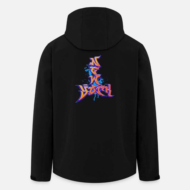 New York graffiti - Men’s Recycled Softshell Jacket by Stanley/Stella - black
