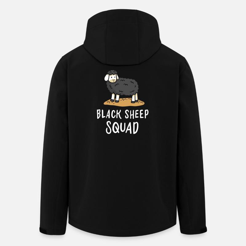 Schwarzes Schaf - Recycelte Männer Softshell-Jacke von Stanley/Stella - Schwarz