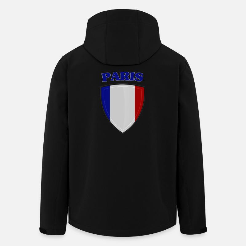 Paris (Paris) - Veste softshell homme en polyester recyclé Stanley/Stella - noir