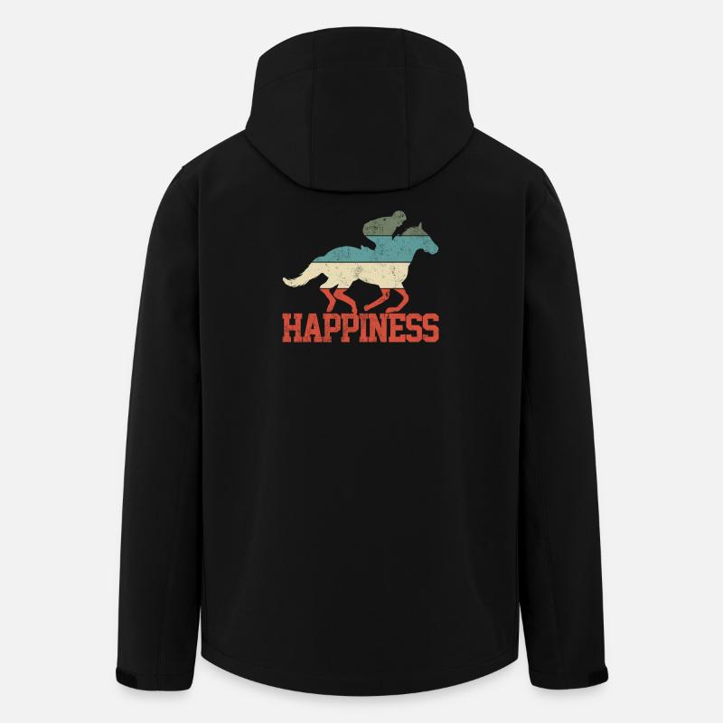 Reiter Reiten Pferd - Recycelte Männer Softshell-Jacke von Stanley/Stella - Schwarz
