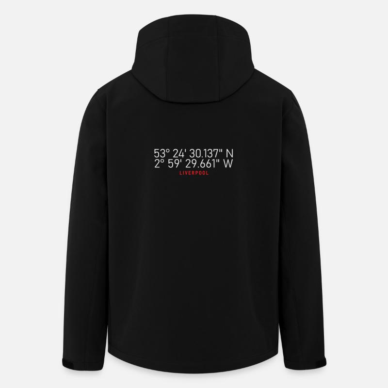 Coordonnées de Liverpool Emblème - Veste softshell homme en polyester recyclé Stanley/Stella - noir