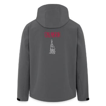 Connaisseurs de vin de Calabre – Souvenir exclusif - Veste softshell homme en polyester recyclé Stanley/Stella - noir - Dos - AI Model Male 185 light (185cm)