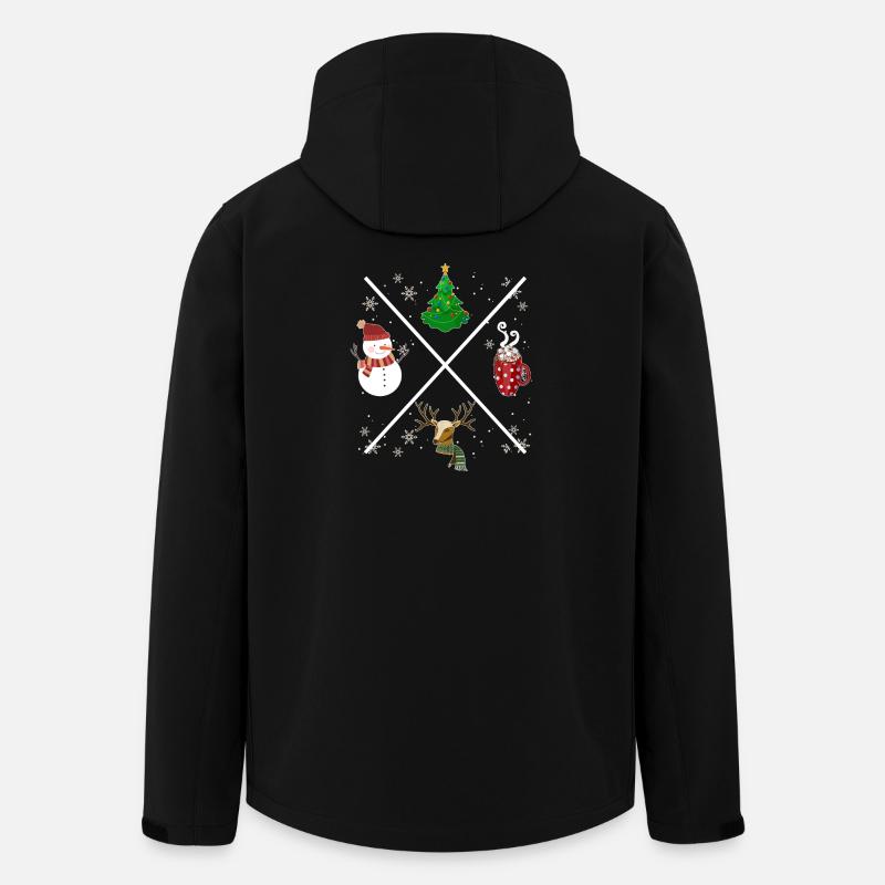Christmas X - Men’s Recycled Softshell Jacket by Stanley/Stella - black