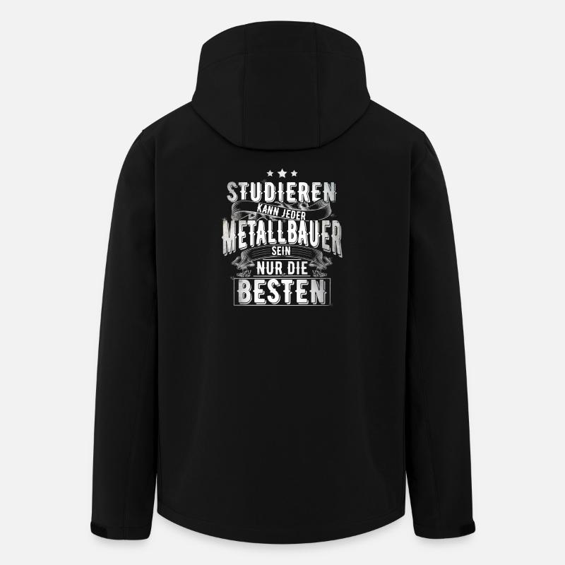 Metallbauer - Recycelte Männer Softshell-Jacke von Stanley/Stella - Schwarz
