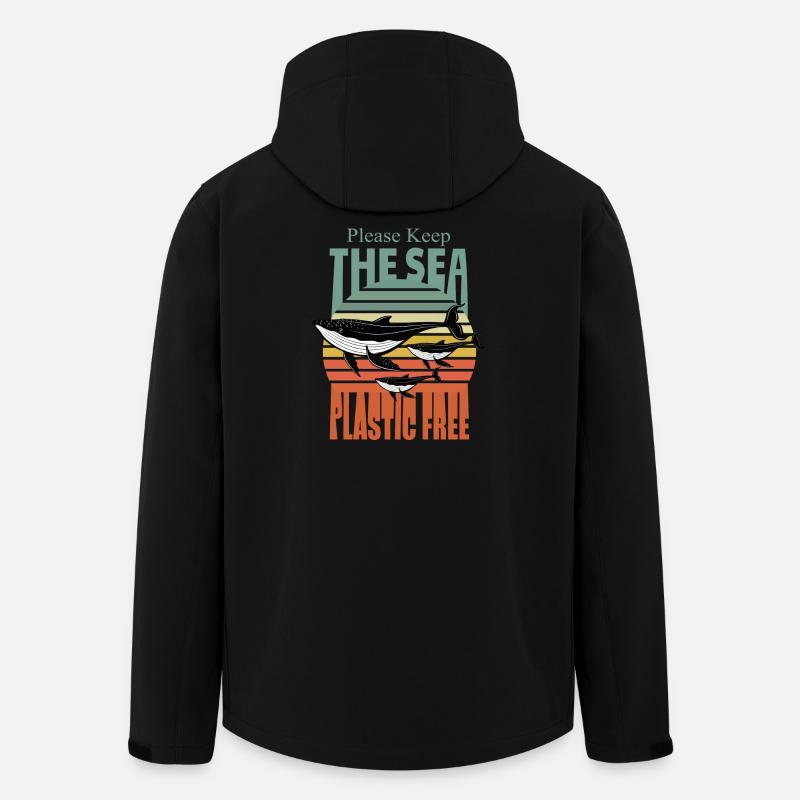 Protection de l'environnement, bien-être animal - Veste softshell homme en polyester recyclé Stanley/Stella - noir