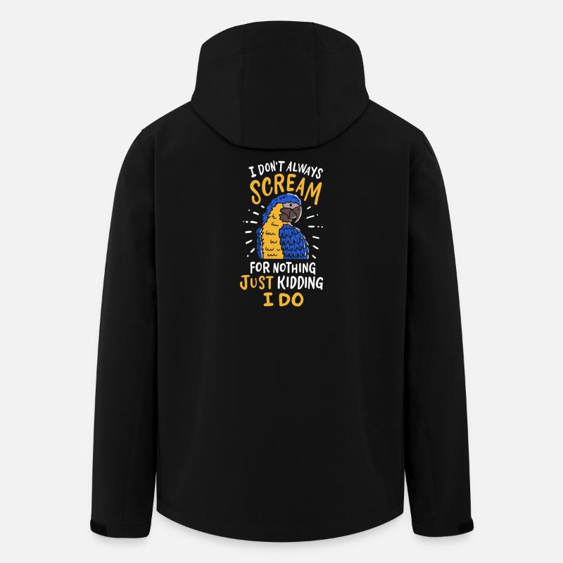 Perroquet Cockatiel Perruche Perruche - Veste softshell homme en polyester recyclé Stanley/Stella - noir
