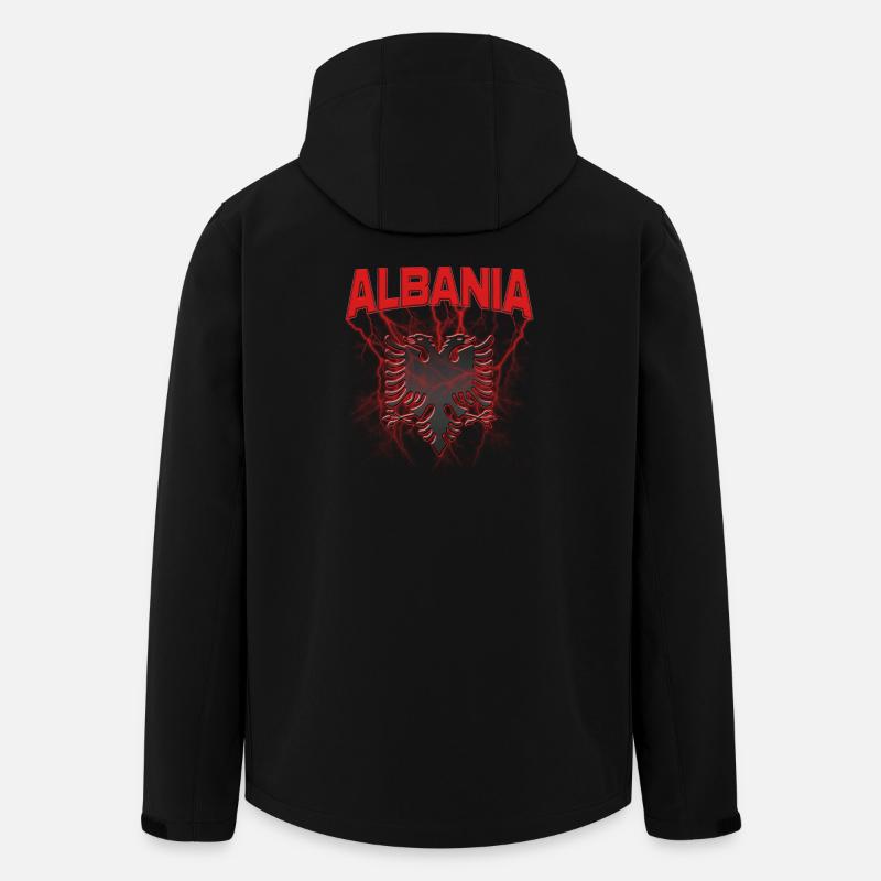 Albanien Albanischer Adler - Recycelte Männer Softshell-Jacke von Stanley/Stella - Schwarz