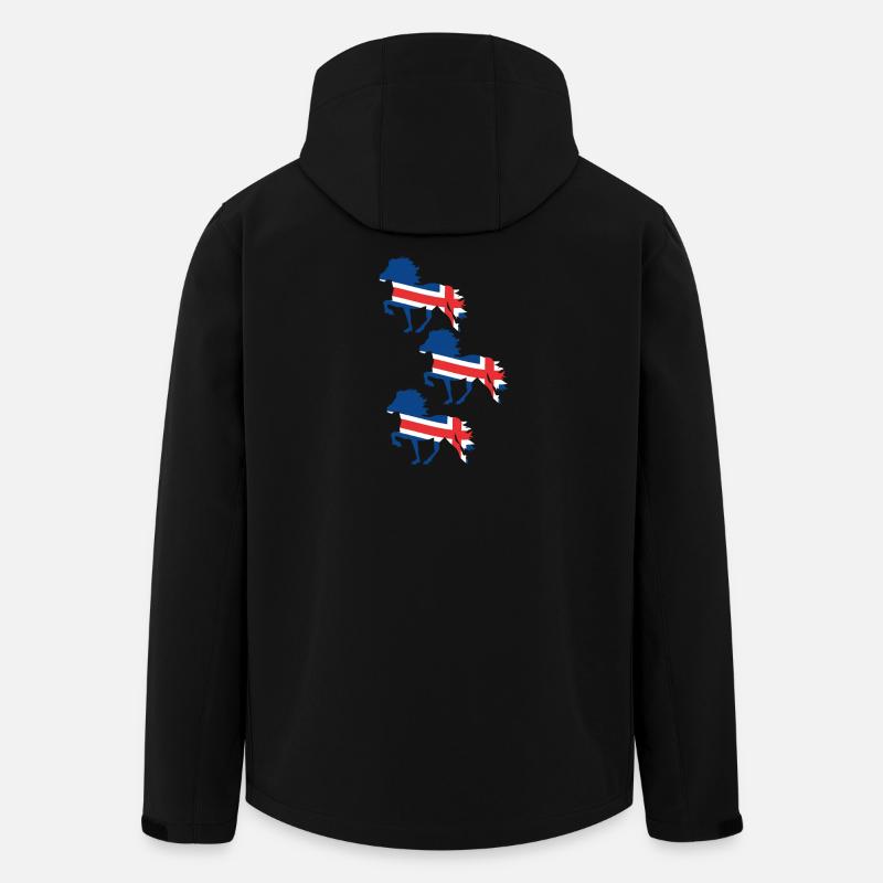Icelandic horse flag - Men’s Recycled Softshell Jacket by Stanley/Stella - black