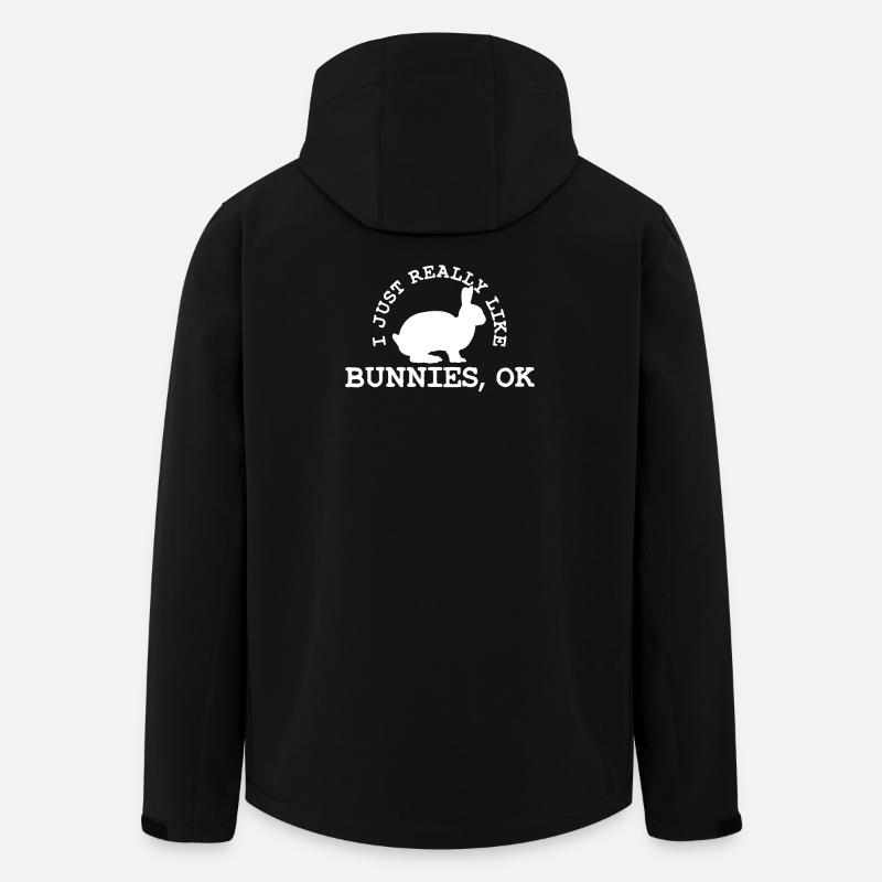 Bunny Rabbit Amoureux du lapin - Veste softshell homme en polyester recyclé Stanley/Stella - noir
