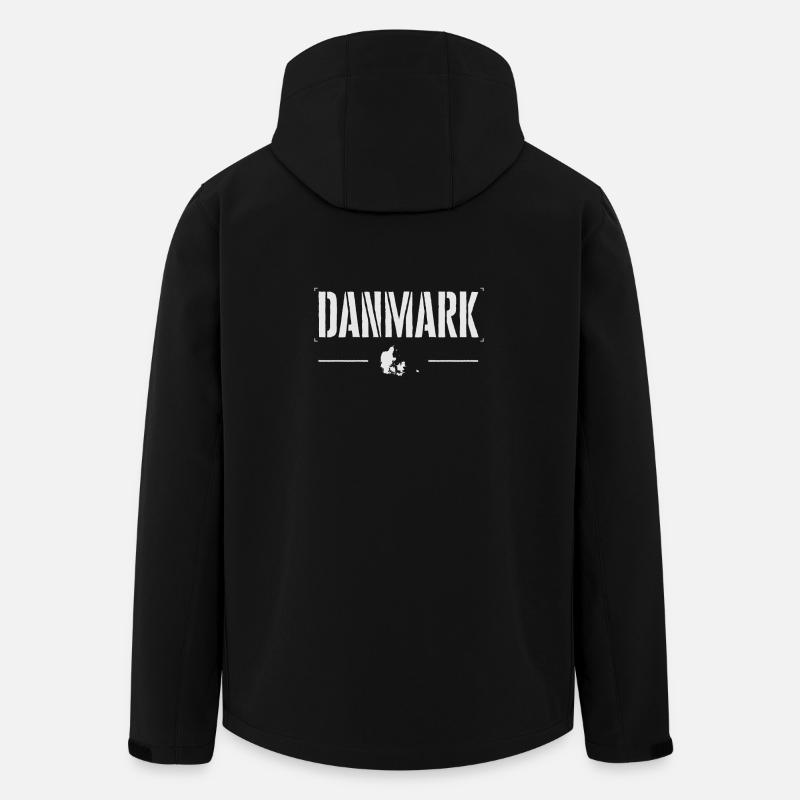 Danmark - Recycelte Männer Softshell-Jacke von Stanley/Stella - Schwarz