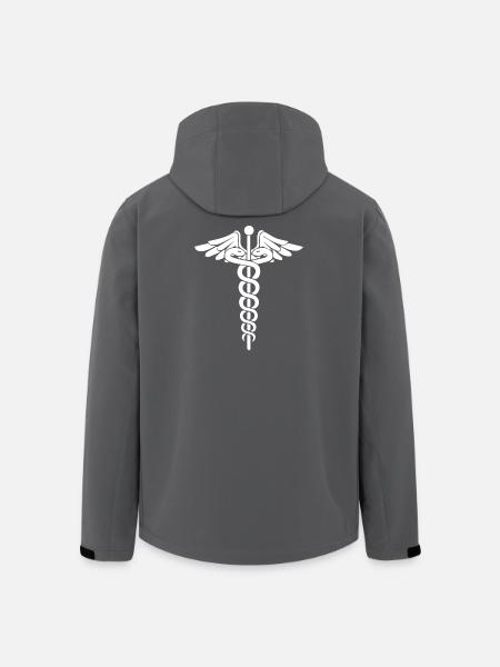 Äskulapstab Asklepiosstab - Recycelte Männer Softshell-Jacke von Stanley/Stella - Schwarz