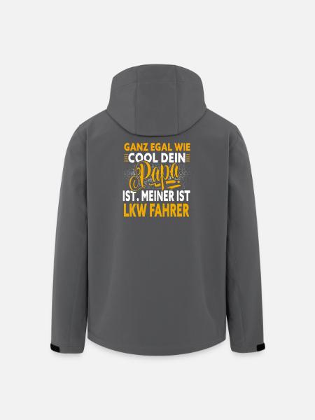 Papa Lkw Fahrer - Recycelte Männer Softshell-Jacke von Stanley/Stella - Schwarz