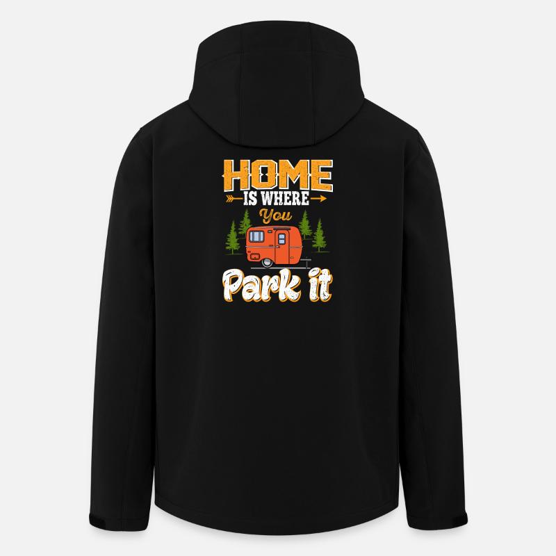 camping - Veste softshell homme en polyester recyclé Stanley/Stella - noir