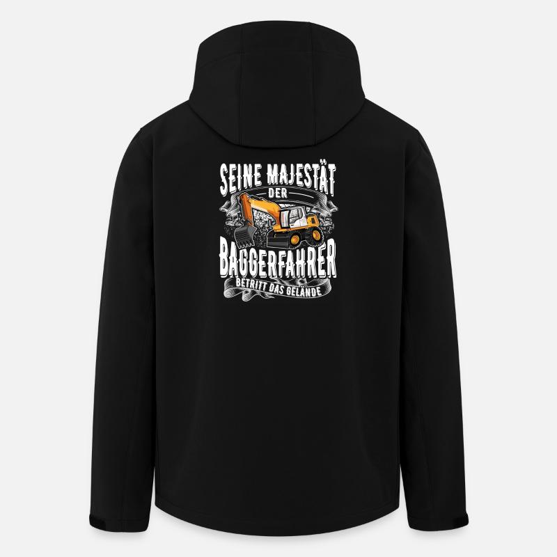 Baggerfahrer - Recycelte Männer Softshell-Jacke von Stanley/Stella - Schwarz