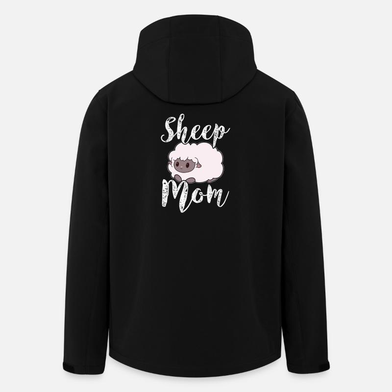 mouton mouton maman mère - Veste softshell homme en polyester recyclé Stanley/Stella - noir
