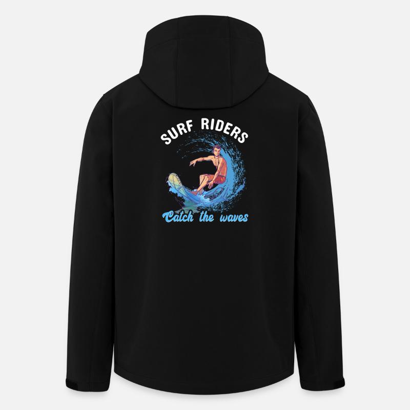 Surf Riders - Recycelte Männer Softshell-Jacke von Stanley/Stella - Schwarz
