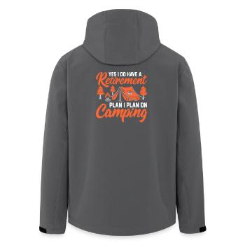 Camping - Veste softshell homme en polyester recyclé Stanley/Stella - noir - Dos - AI Model Male 185 light (185cm)