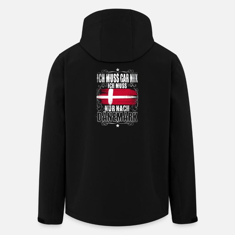 Dänemark - Recycelte Männer Softshell-Jacke von Stanley/Stella - Schwarz