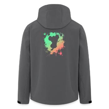 Koala - Recycelte Männer Softshell-Jacke von Stanley/Stella - Schwarz - Hinten - AI Model Male 185 light (185cm)