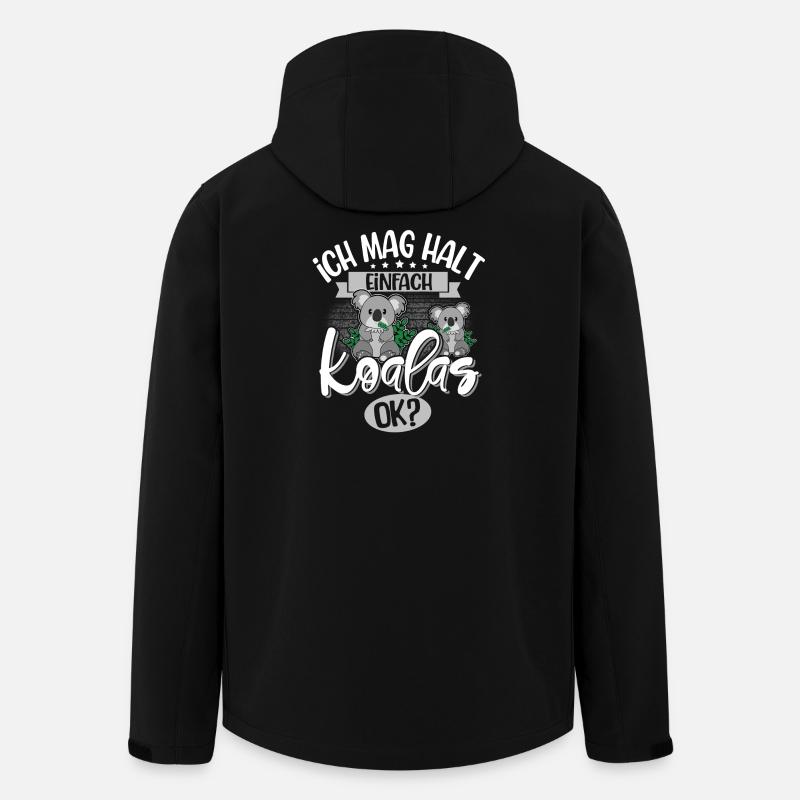 Koala - Recycelte Männer Softshell-Jacke von Stanley/Stella - Schwarz