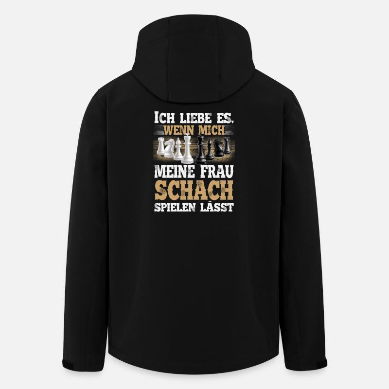 Schach Lustiger Spruch - Recycelte Männer Softshell-Jacke von Stanley/Stella - Schwarz